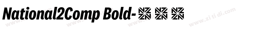 National2Comp Bold字体转换